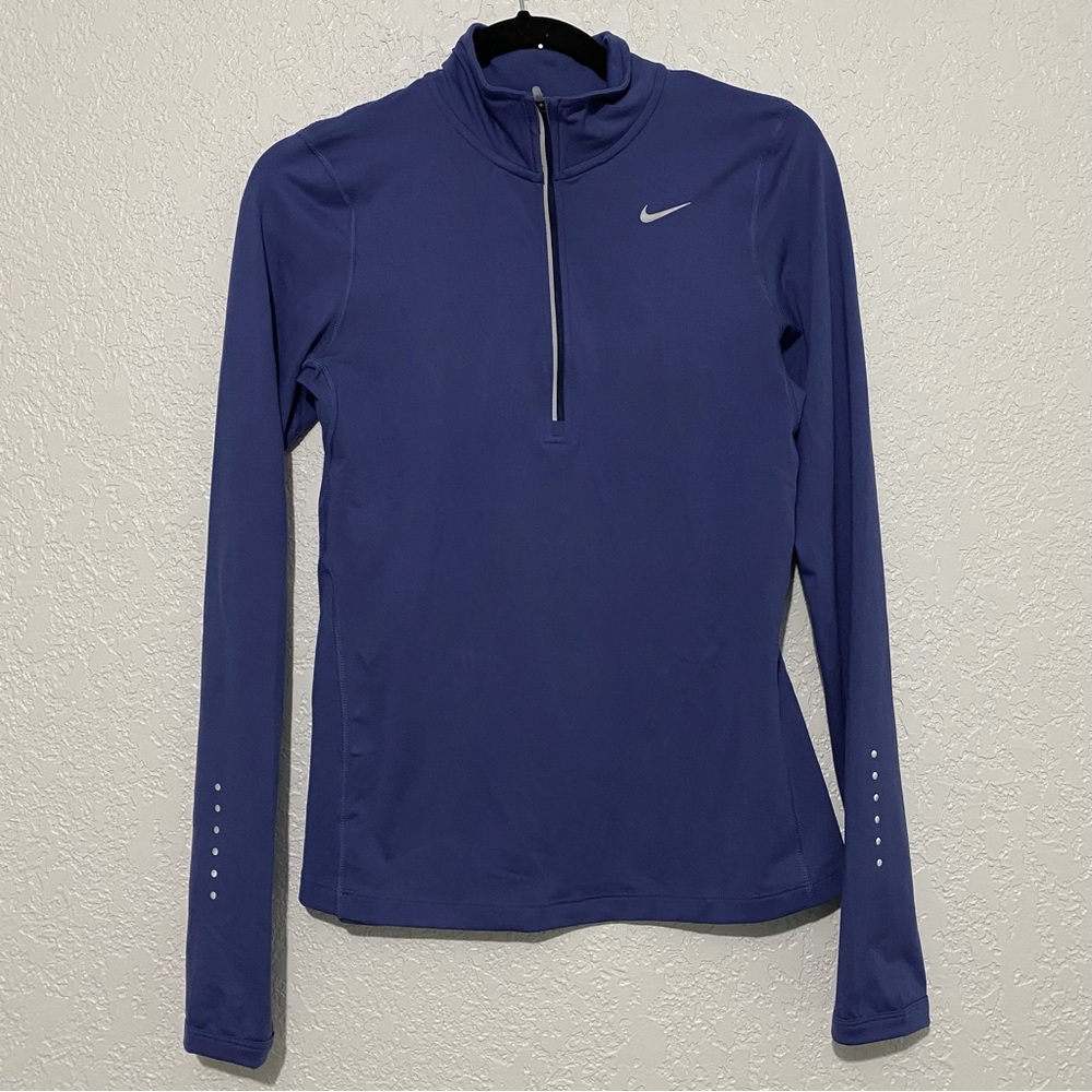 Nike- dri fit running top 3/4 zip long sleeve- Size XS